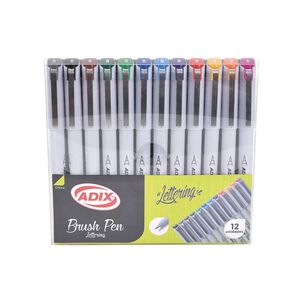 Brush Pen 12 Colores Adix